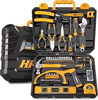 Hi-Spec 82-Piece Home Repair Tool Kit Set .Essential Hand Tools for DIY Repairs, Home Maintenance, and Auto Care