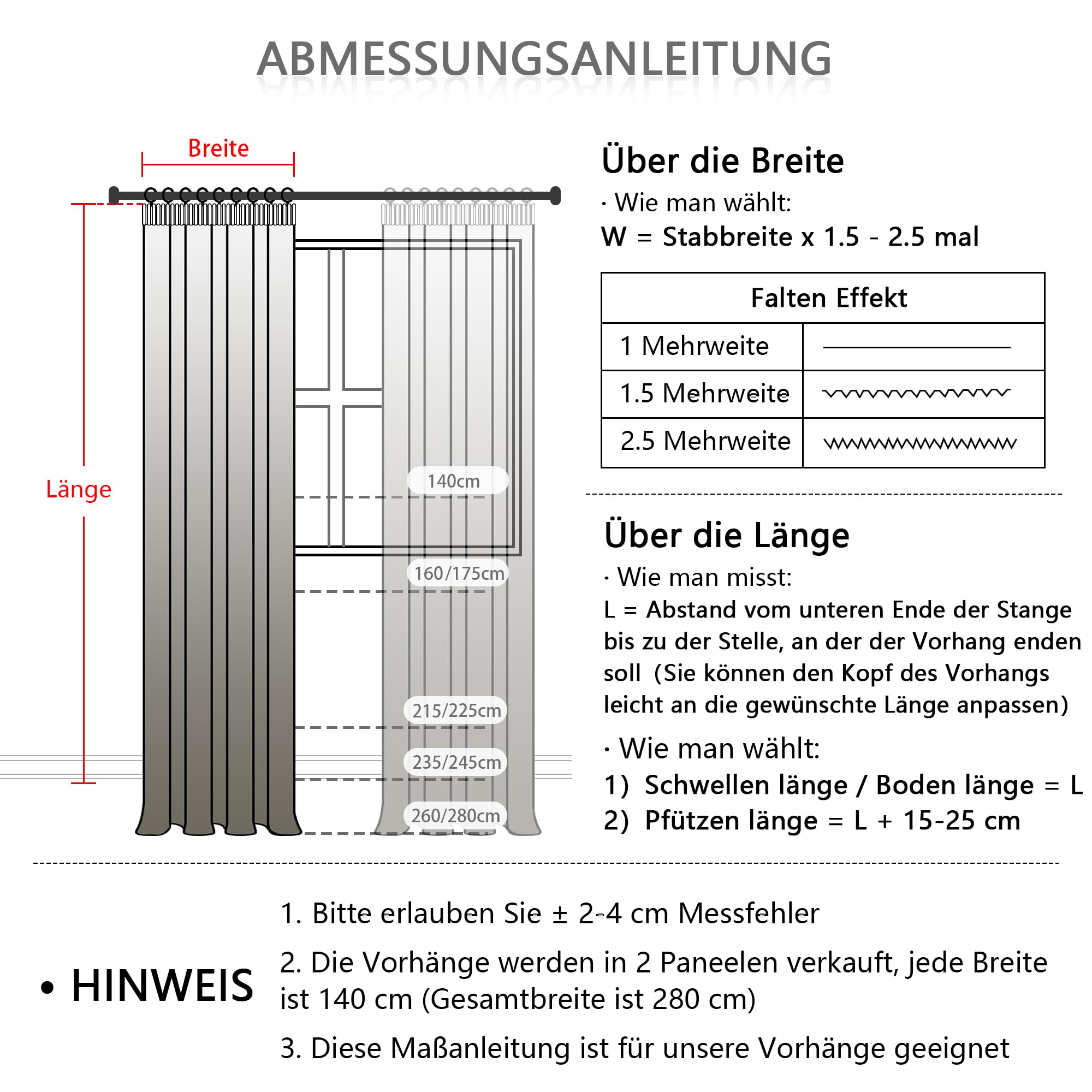 MYSKY HOME Gardinen mit Kräuselband Leinen Vorhänge Wohnzimmer Gardine Leinenoptik für Schienensystem 2er Set H 245 x B 140 cm Curtains für Kinderzimmer Moderne Natur Vorhang, Leinenfarbe