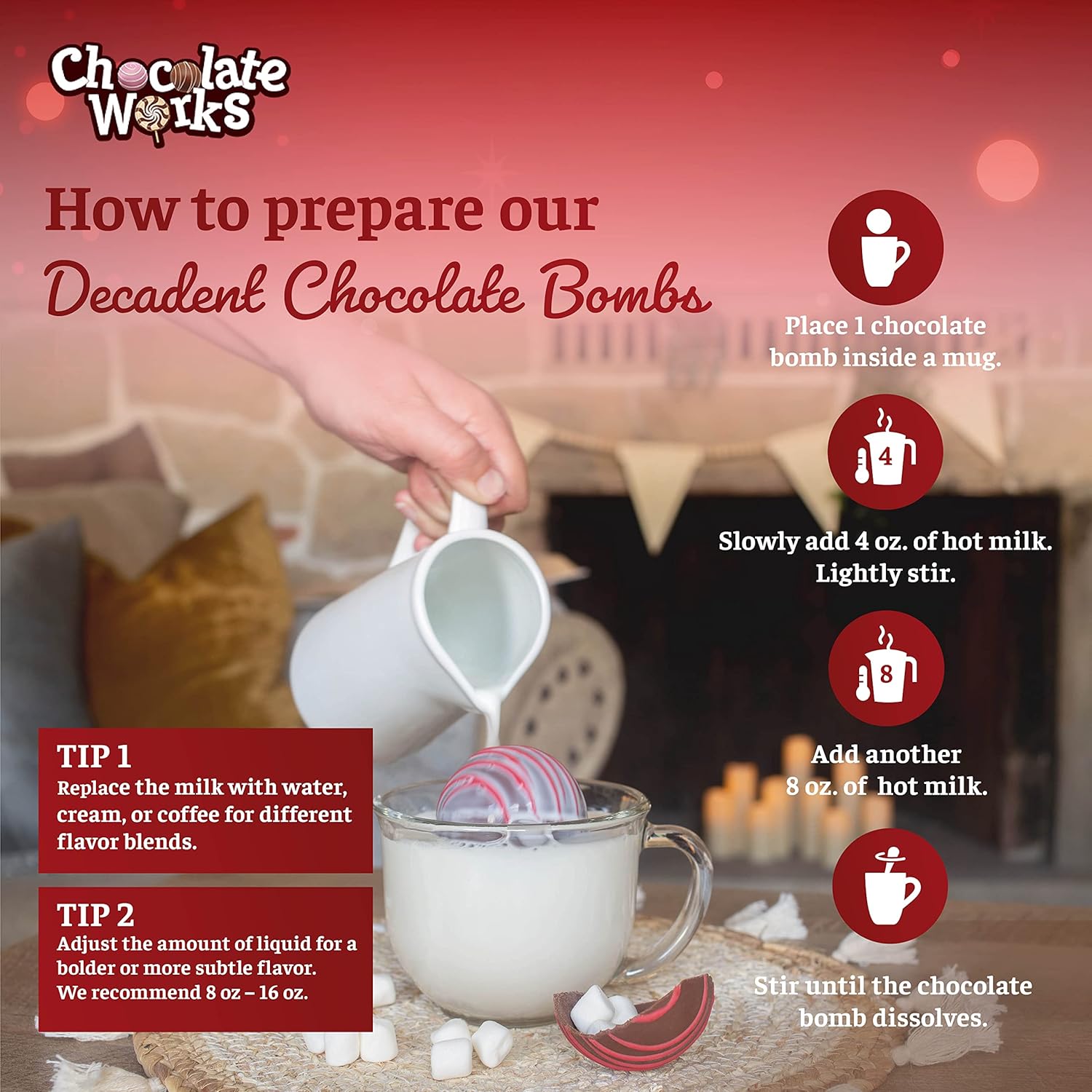 Hot Chocolate Bombs by , Premium Hot Cocoa Bombs with