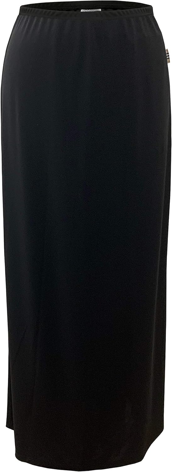 BABY O Women's Basic Modest 37" Below The Knee Ankle Length Maxi Straight Skirt - Image 5