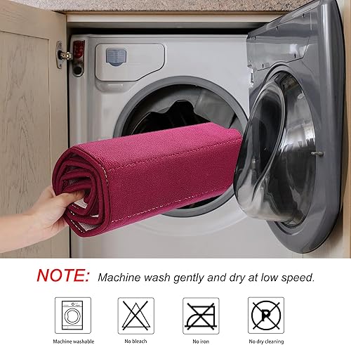 Miniatura 7 de uxcell Tapete de baño de espuma viscoelástica, tapete de cocina absorbente, suave y cómodo para suelos de cocina y baño, 16 x 47 pulgadas, color