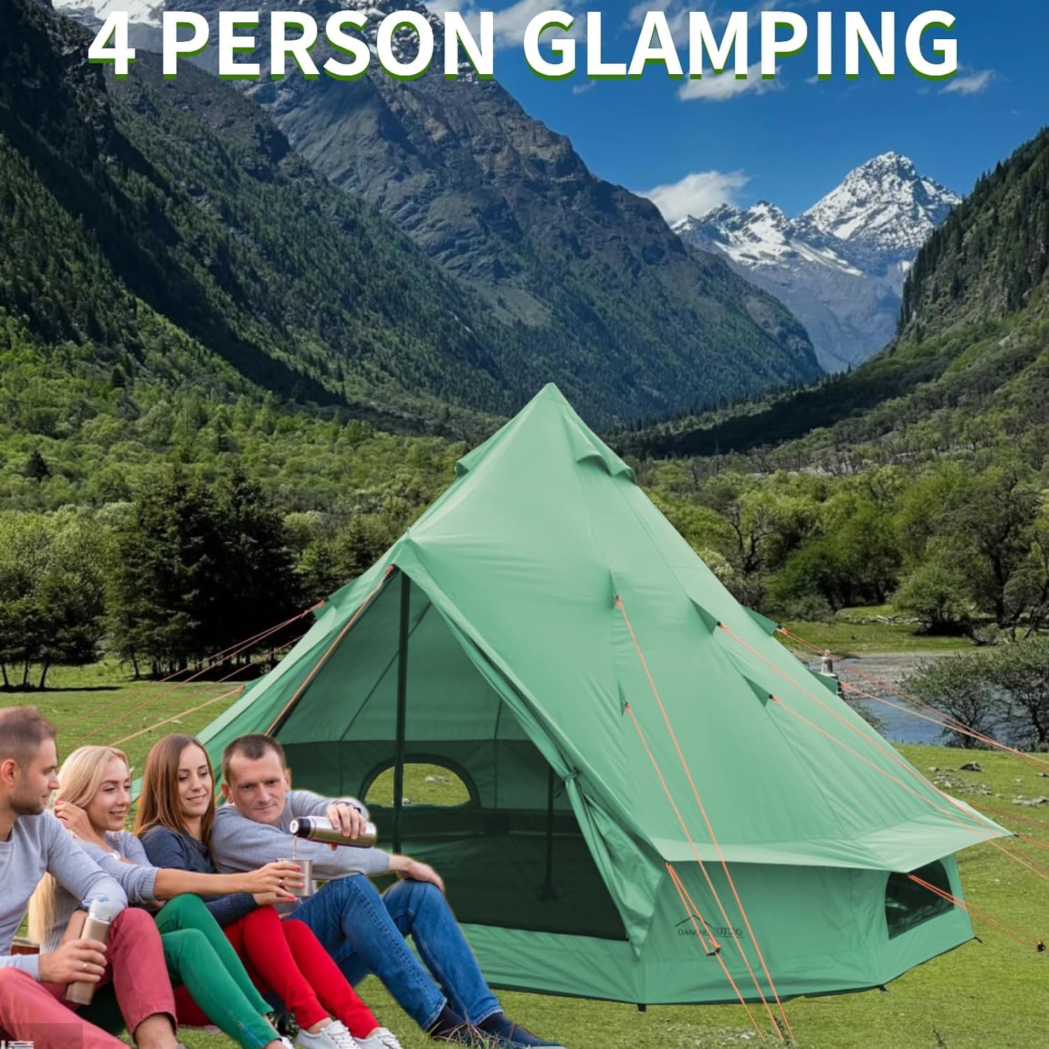 Amazon.com: DANCHEL OUTDOOR B1 Lightweight 4-6 Person Camping Yurt