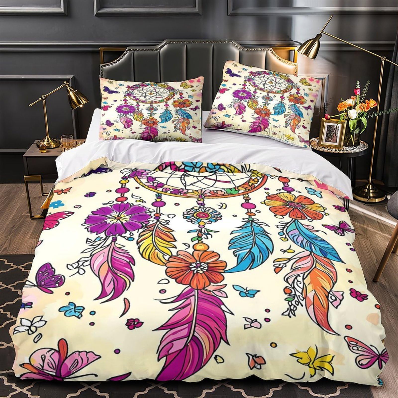 Housse de Couette Dragon Fantaisie pour Chambre de Garçon et Univers Romantique
