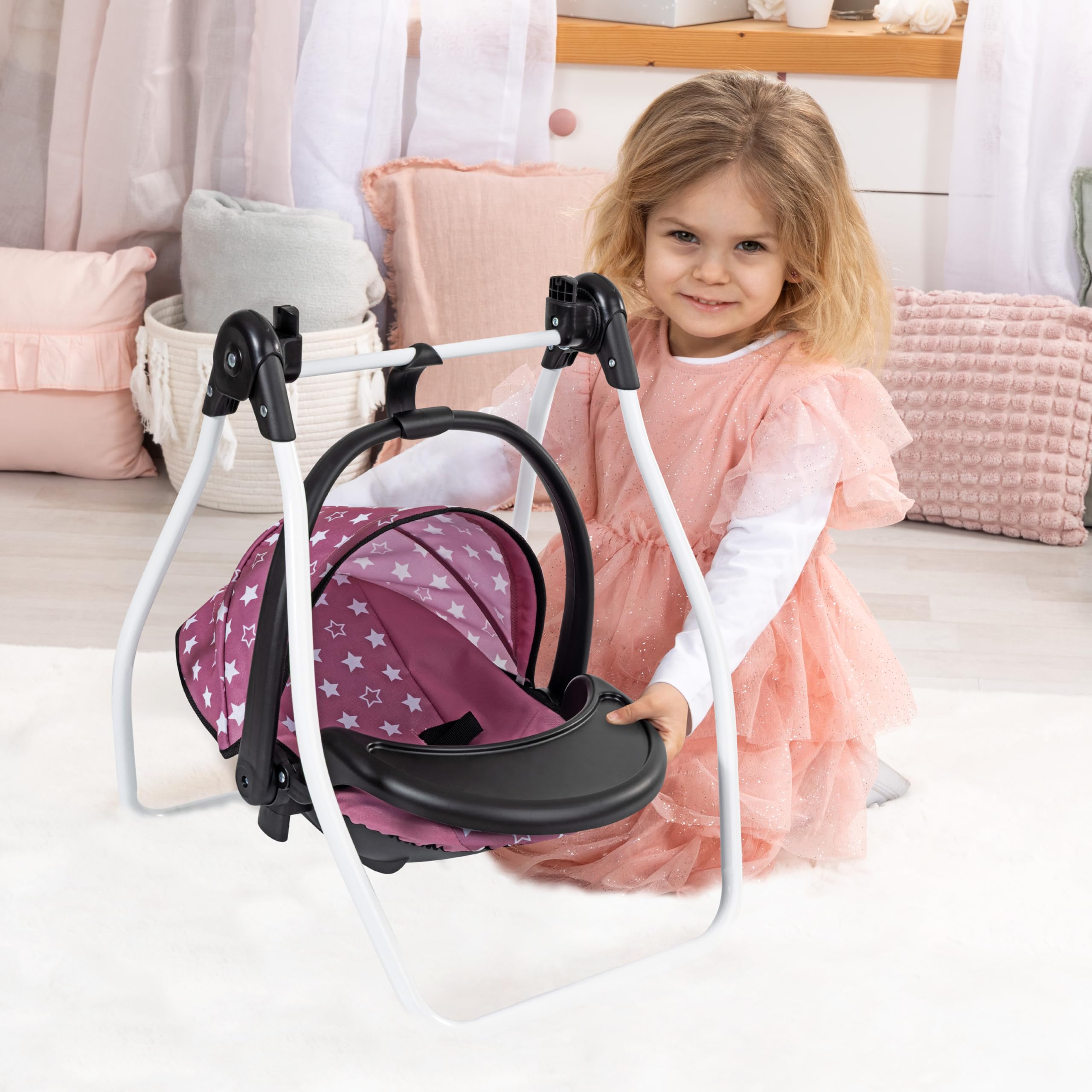 Bayer Design Accessori per bambola Set 4 in 1 seggiolone