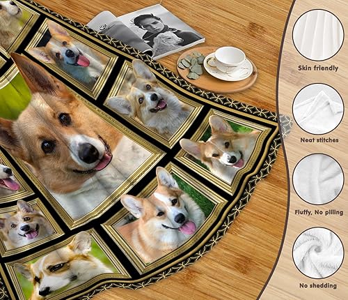Miniatura 6 de Corgi - Manta para niños, manta de perro supersuave y mullida, regalo de felpa con estampado de corgis para niños y niñas, 40 x 50 pulgadas