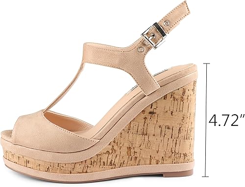 Vista 2 de JOY IN LOVE Sandalias con plataforma y hebilla para mujer