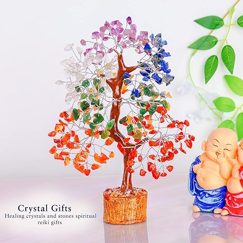 Miniatura 7 de Árbol de siete chakras, árbol de cristal para energía positiva, cristales, decoración del árbol de la vida, árbol de Feng Shui, cristales y piedras,