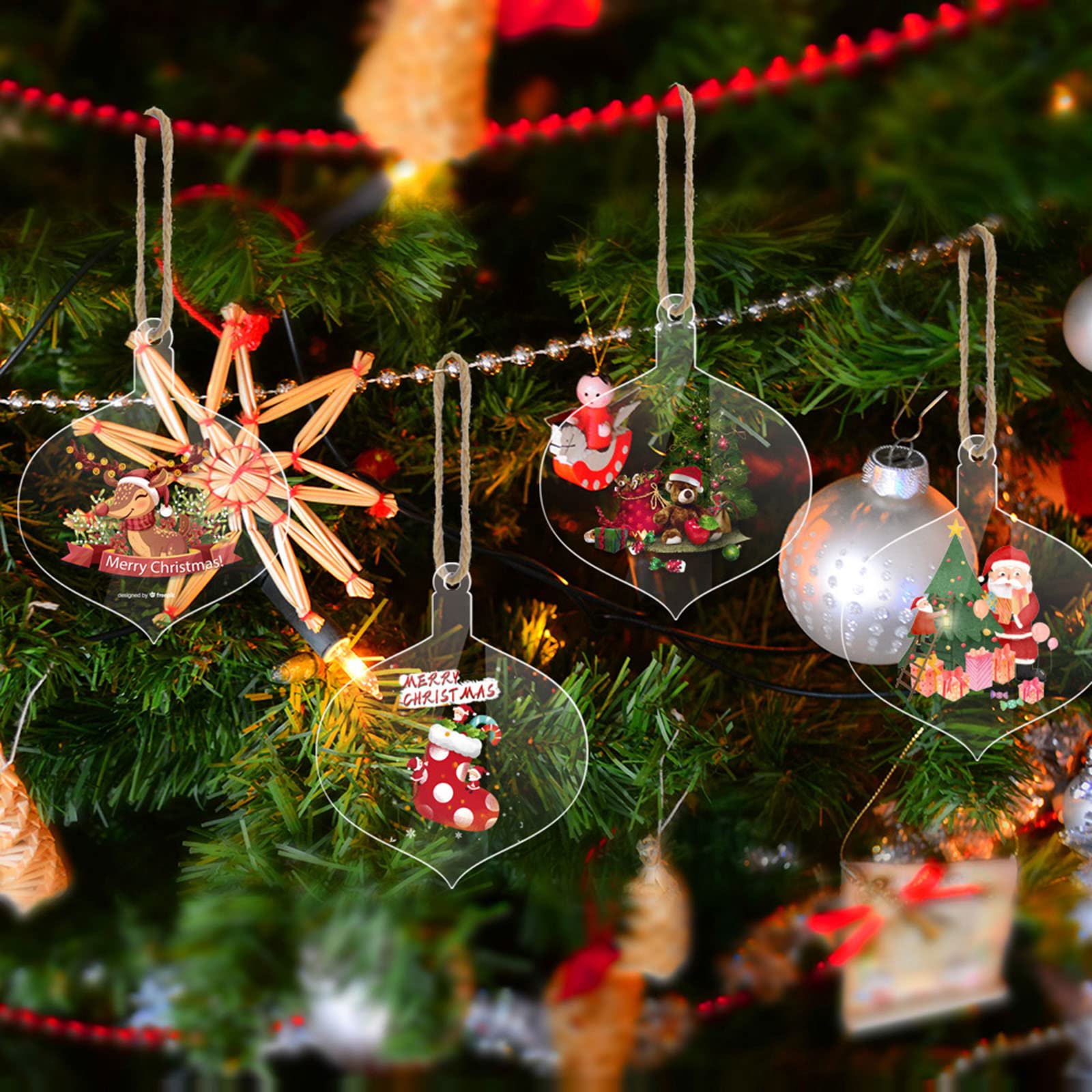 Amazon|ノベルティ クリスマス アクリル ブランク シート 吊り下げ Amazon|ノベルティ クリスマス アクリル ブランク シート 吊り下げ