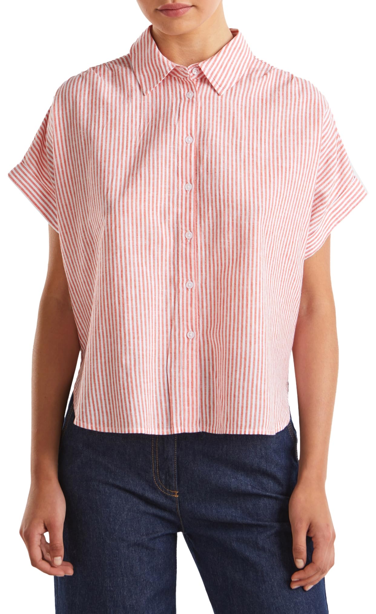 United Colors of Benetton Women's Shirt, red, XXS