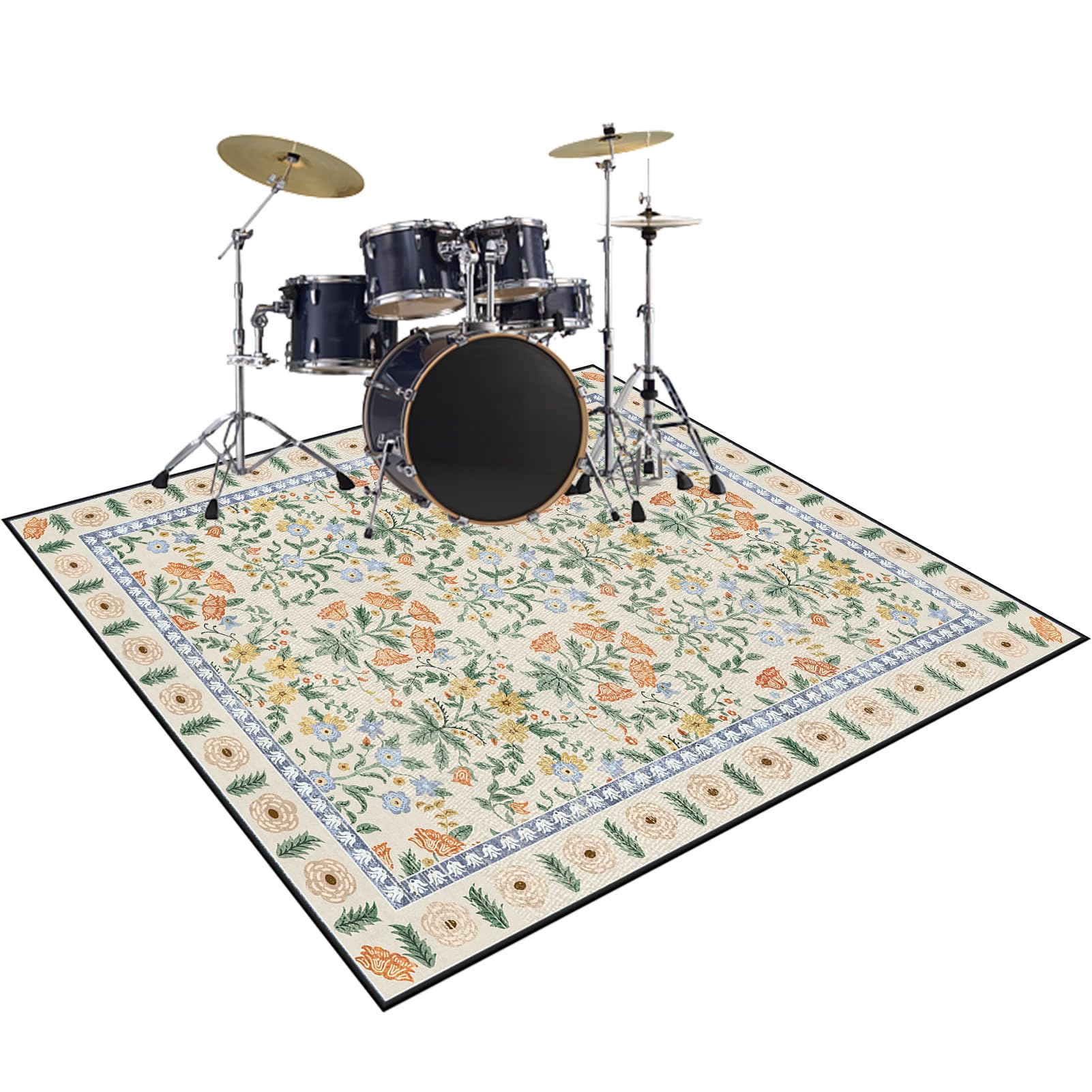Dywaniki akustyczne, mata z baterią elektroniczną, 160 x 100 cm dźwiękoszczelna mata, mata bębnowa do pudełka na baterie akustyczne bębny i instrumenty muzyczne dźwiękoszczelny koc bębnowy