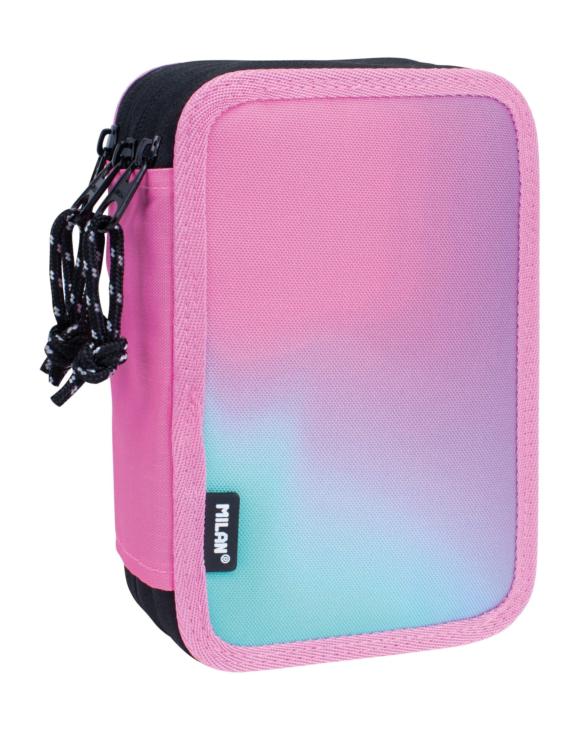 Plumier 3 pisos con contenido Sunset, rosa MILAN®