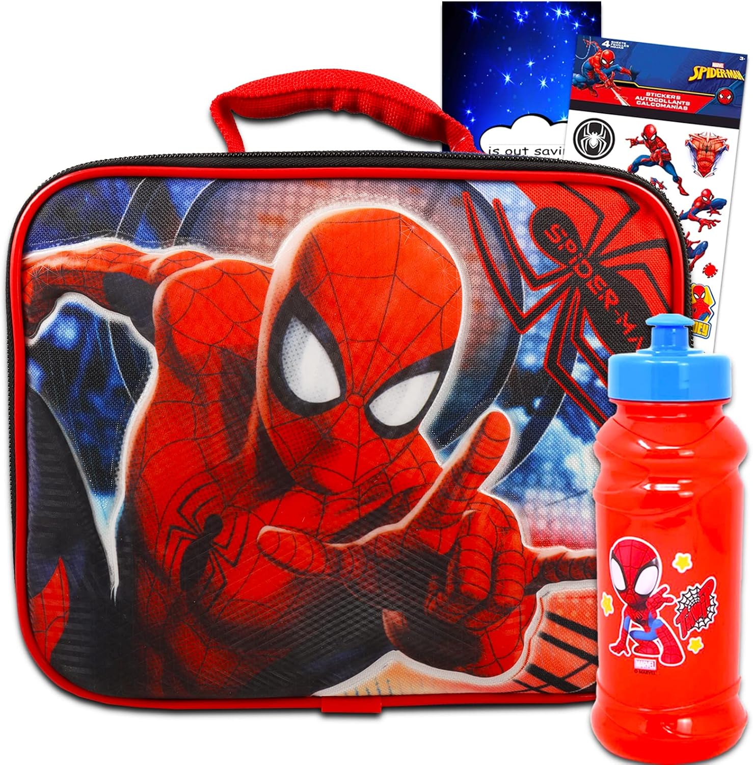 Marvel Spiderman School Supplies Bundle Marvel Lunch Box