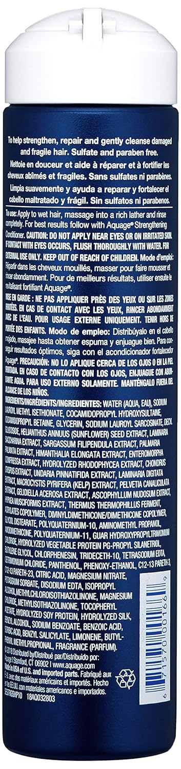 AQUAGE SeaExtend Strengthening Shampoo, For Fine Hair, Keeps Hair Full, Protected and Brings out Natural Texture, 10 fl. oz - Image 2