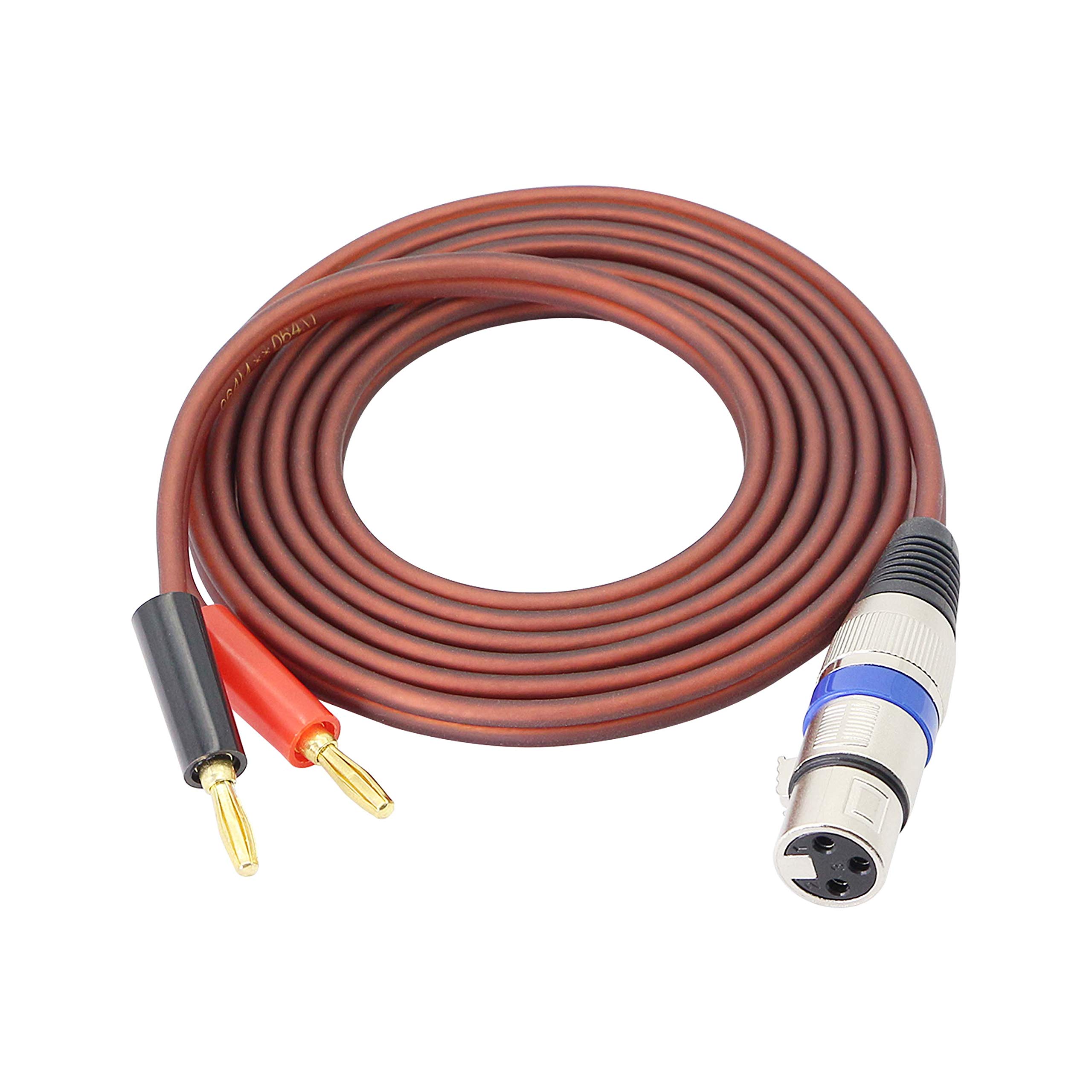 Buy XLR to Banana Speaker Cable,XLR 3 Pin Female to Dual Banana Plugs