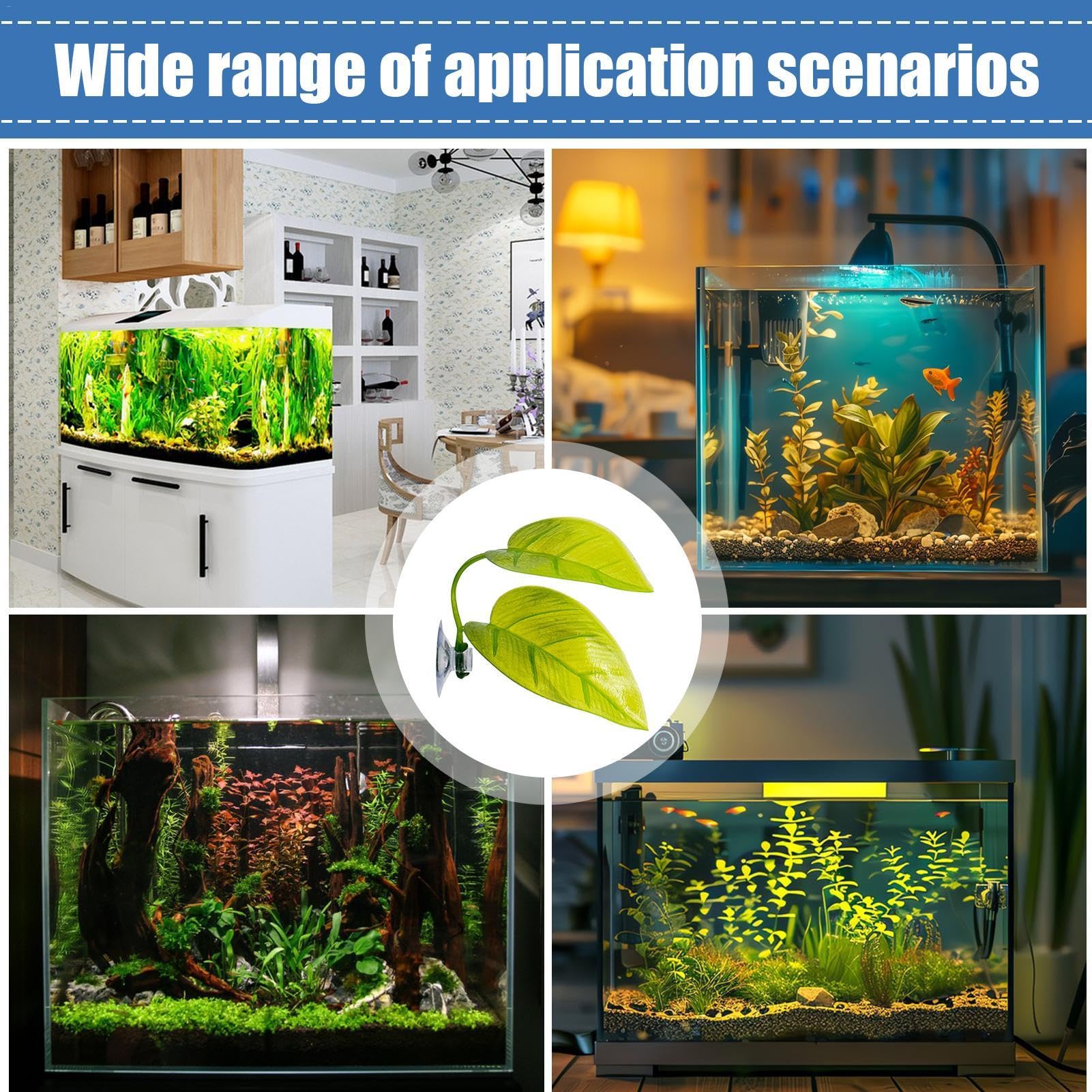 Amaca Con Foglie Per Betta – Decorazione Acquario A Forma Di Foglia, Morbida E Sicura Per Pesci, Con Ventosa