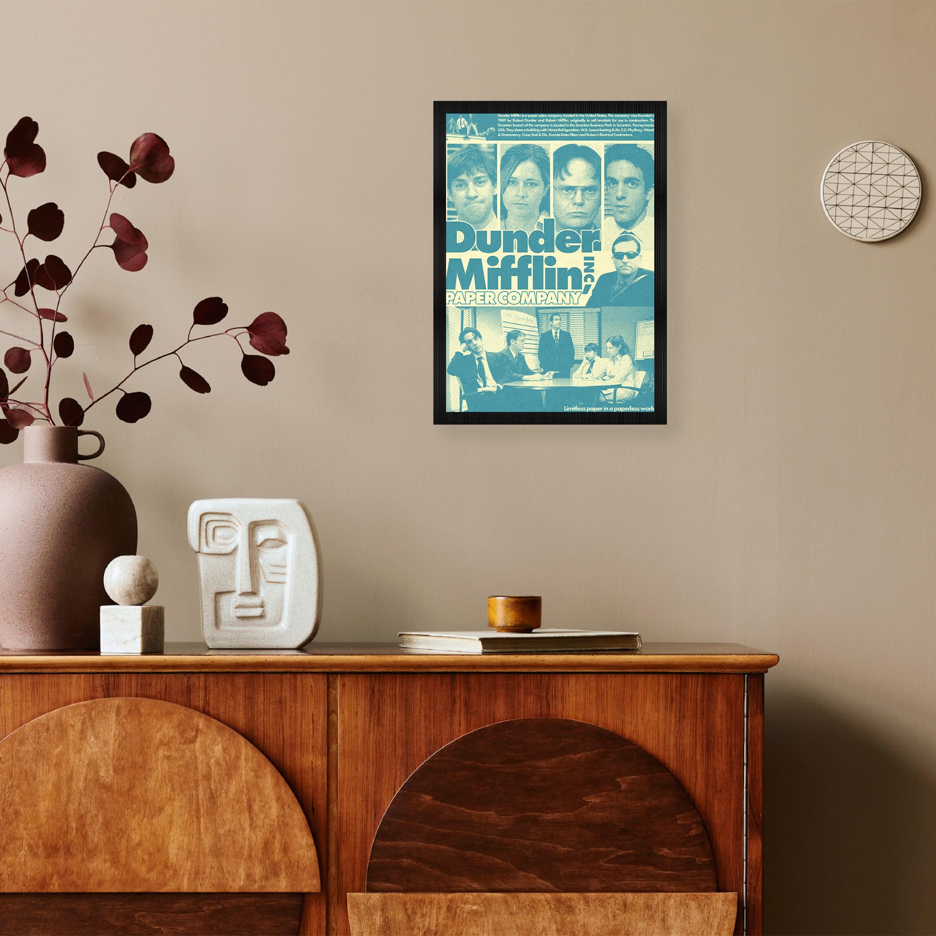 CodersParadise Dunder Mifflin Wall Poster Frames | Aesthetic A4 Poster Frames For Home, Living Room, Bedroom and Office | Wall Frames Artworks | Hanging Theme Posters 4