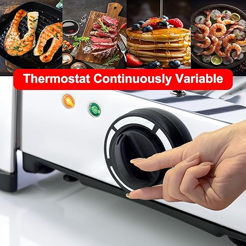 Miniatura 3 de TAMARIT Raclette - Parrilla de mesa de queso, portátil, eléctrica, coreana, para interiores, 1400 W, Raclette, parrilla de fiesta con placa