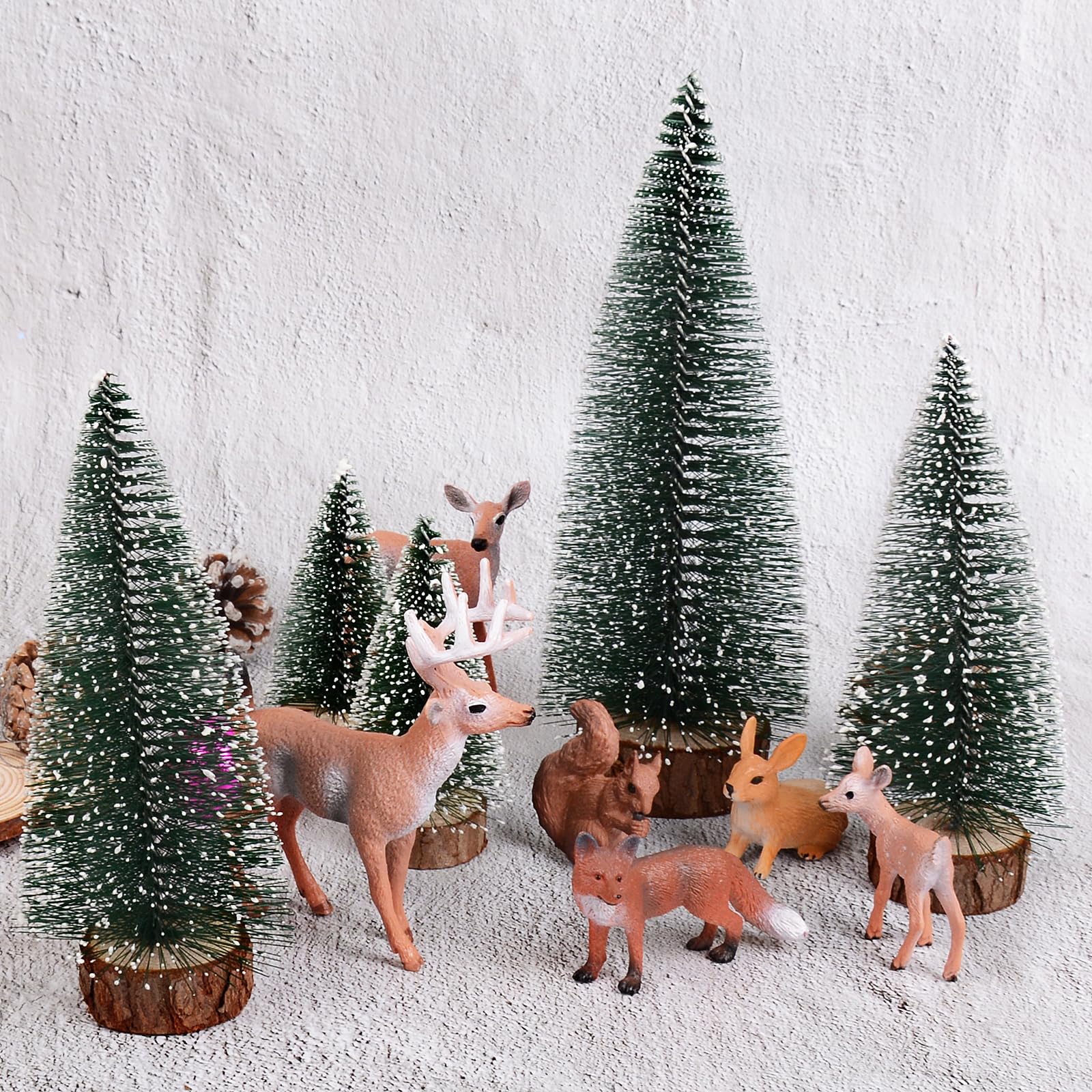 RYIRXI 30 stuks miniaturen voor Kerstmis, kunsthars, 2 maten