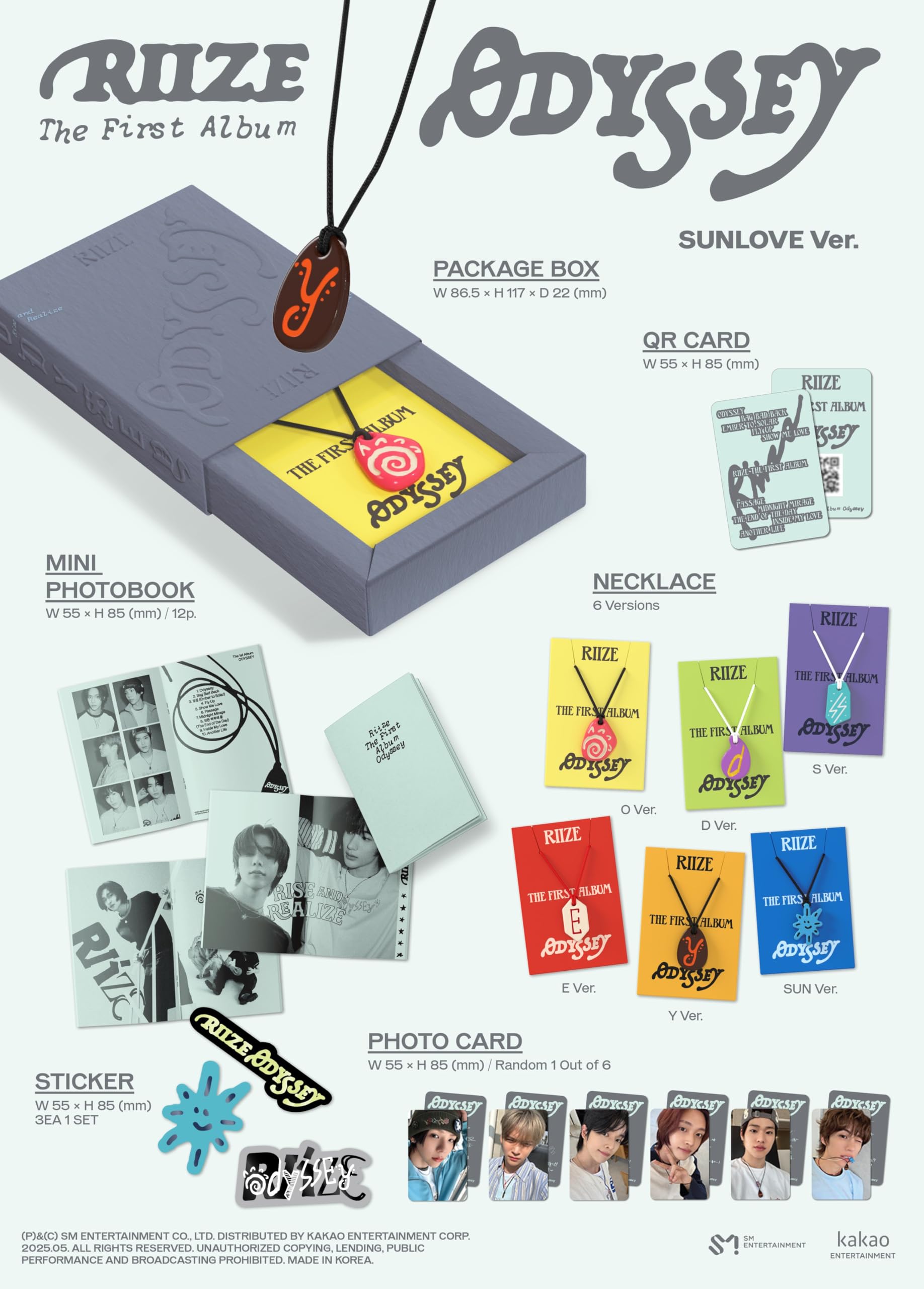 Amazon.com: RIIZE ODYSSEY [SUNLOVE Limited Edition Ver.] 1st Full