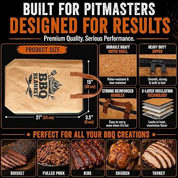 BBQ Lover Gift Set: - XL 21 Barbecue Resting Bag & 3 in 1: Prep Tub, Cutting Board & Collander