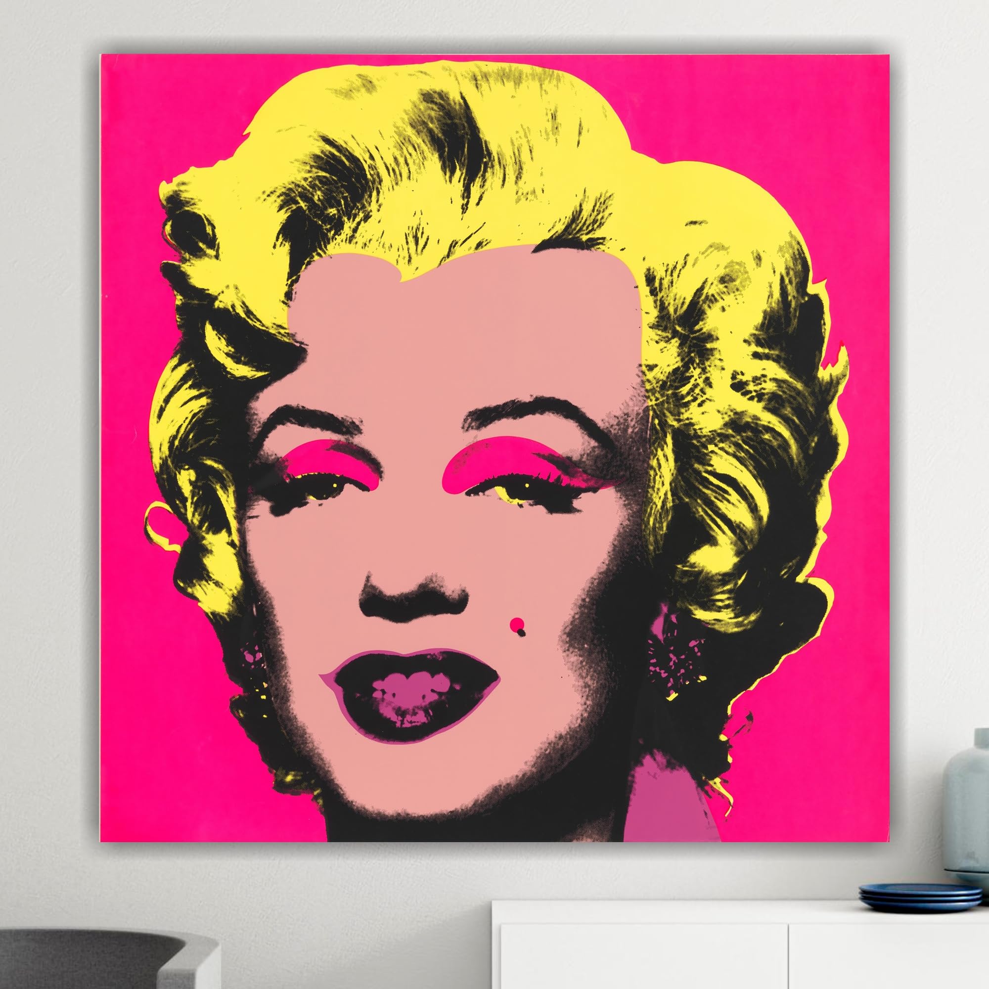 Artis Laboratory Poster Andy Warhol Riproduzione Marilyn 100x100cm - Stampa su Tela Artistica SENZA CORNICE, Quadri Moderni Soggiorno, Arredo Casa Ufficio, Eco-Friendly, Made in Italy