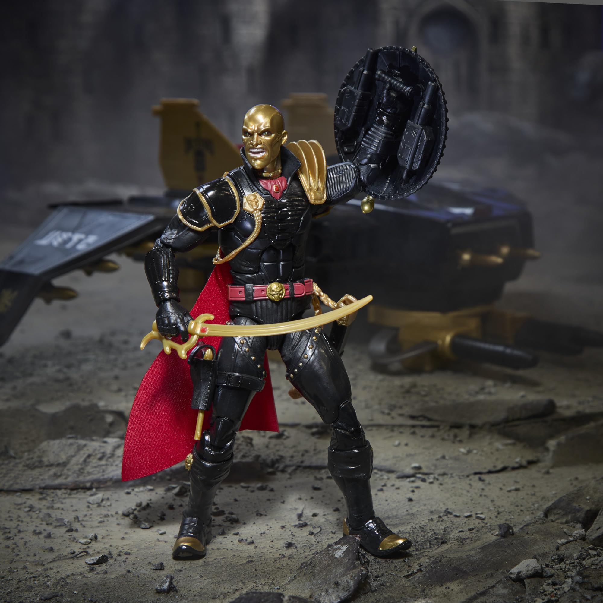 Destro i pojazd Despoiler oddziału Iron Grenadiers z kolekcji G.I. Joe Classified Series, nr 203, zestaw z 15-centymetrową figurką kolekcjonerską i modelem pojazdu