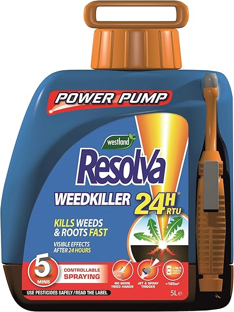 Resolva 24H Ready To Use Power Pump Weed Killer, 5 Litre
