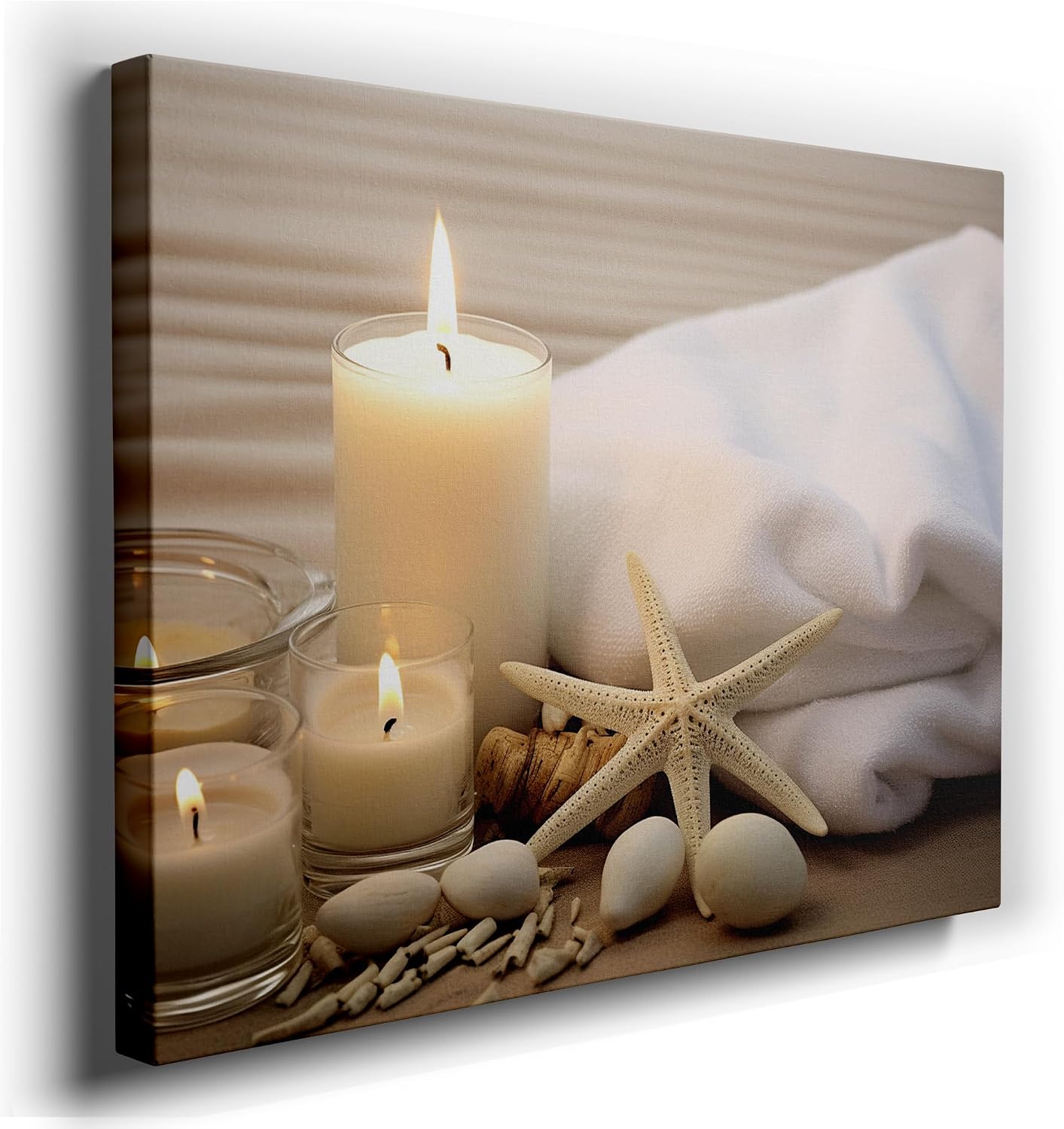 Canvas for Living room. Serenity Unveiled - Discover Tranquility with Spa-Inspired Decor, 27 x 18 inch Canvas Wall Art - Contemporary Masterpieces - Modern Home Decor - 69x46 cm (27x18 inch)