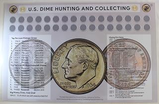 U.S Dime Hunting and Collecting 11" x 17" Coin Roll Sorting Laminated Mat