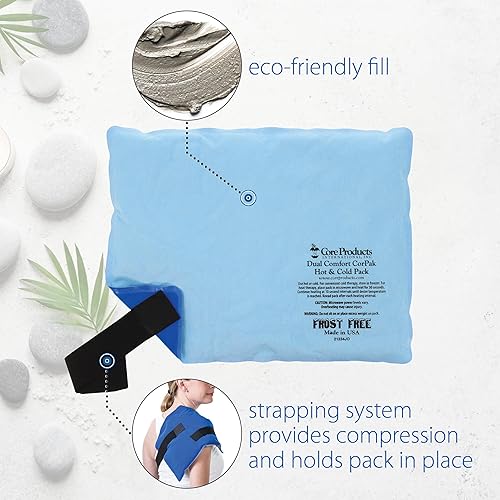 Miniatura 8 de Core Products Dual Comfort CorPak - Paquete reutilizable para fríocalor, gran regalo de vacaciones para dolor de rodilla, espalda, hombros o tobillo