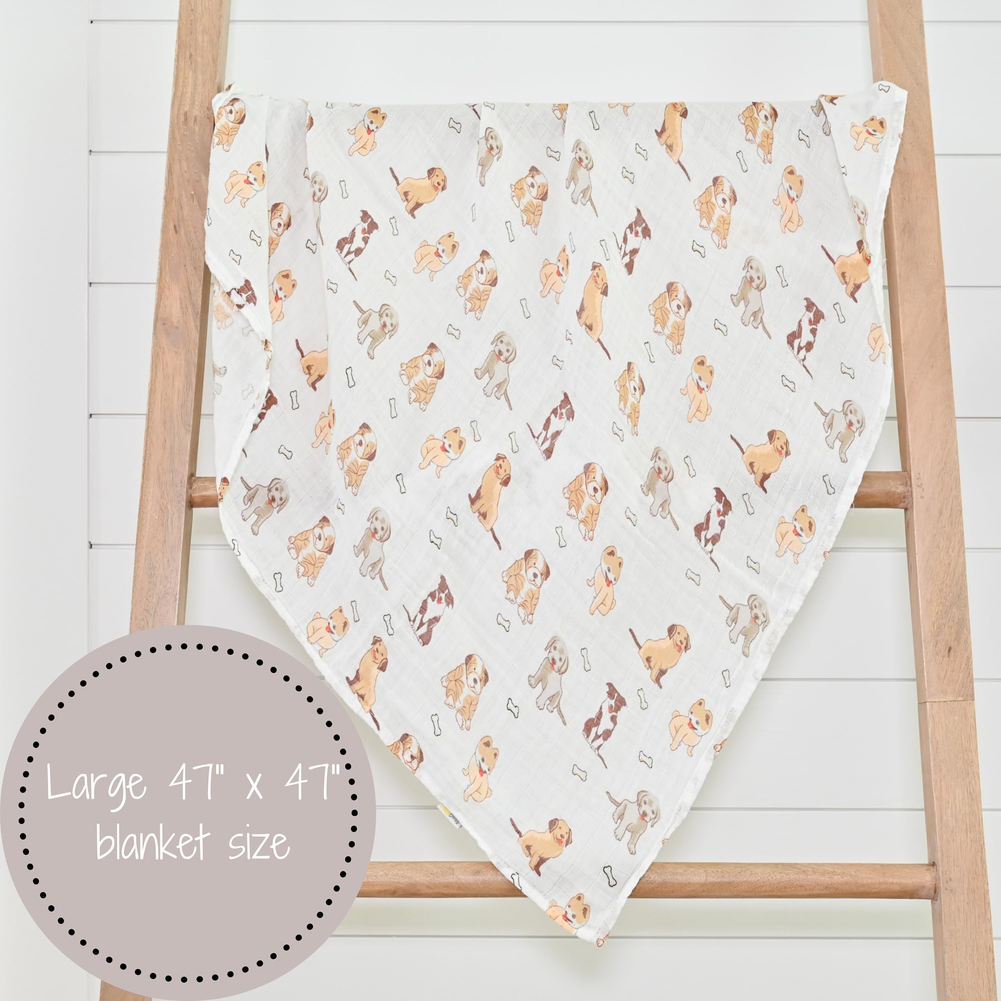 LollyBanks Muślinowy koc do przewijania | 100% bawełna | koc dla noworodka i niemowląt | duży 120 x 119 cm dla dziewcząt | lekki i oddychający |