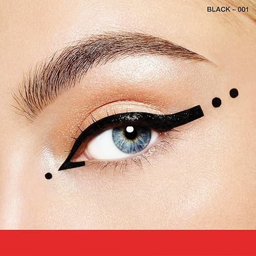 Miniatura 4 de Rimmel London Scandaleyes - Delineador de ojos líquido atrevido, de larga duración, fácil de quitar, color intenso, 001, negro, 0.08 onzas