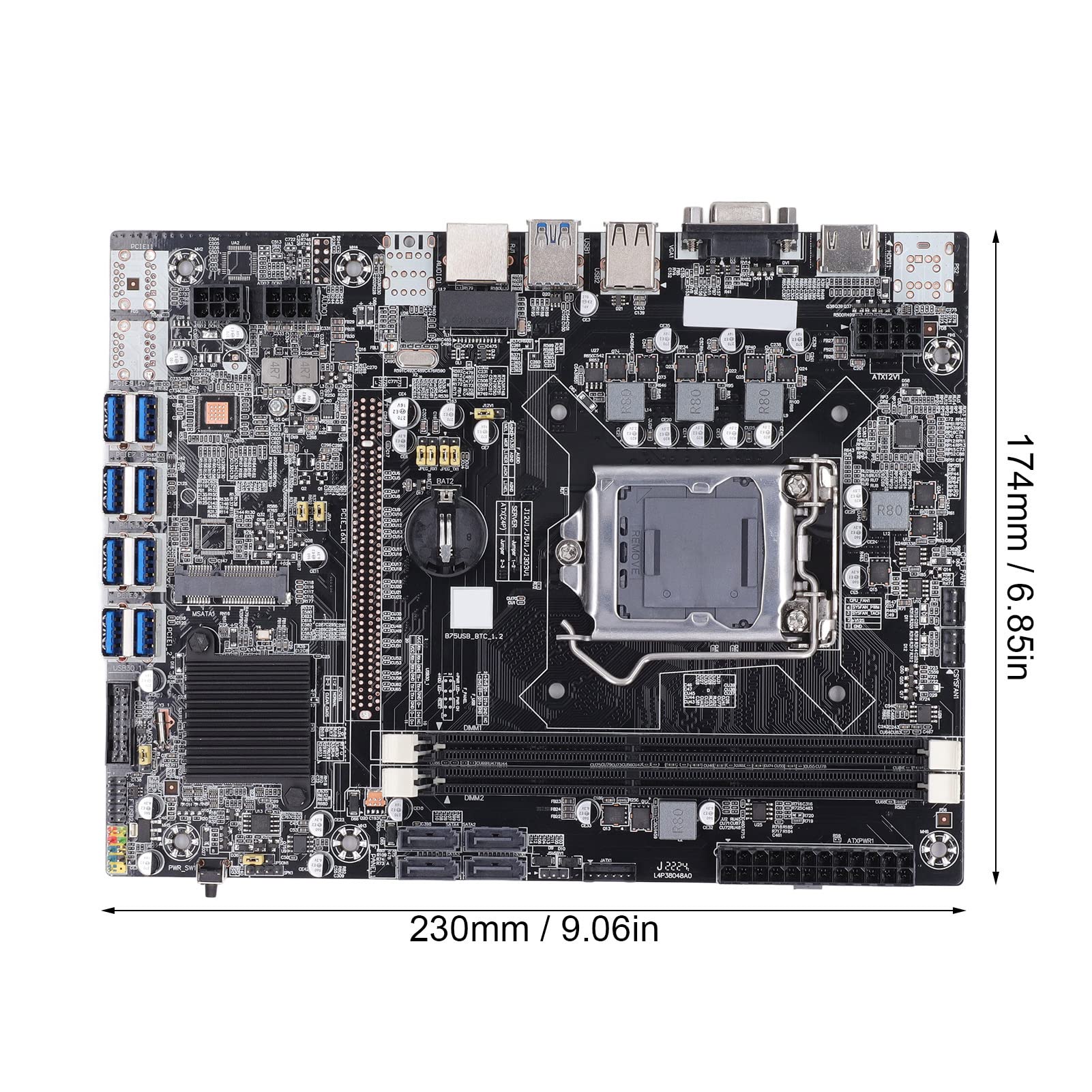 Carte mère minière 8 GPU acceptable Crypto-monnaie Miner carte mère à  faible bruit : Amazon.ca: Électronique