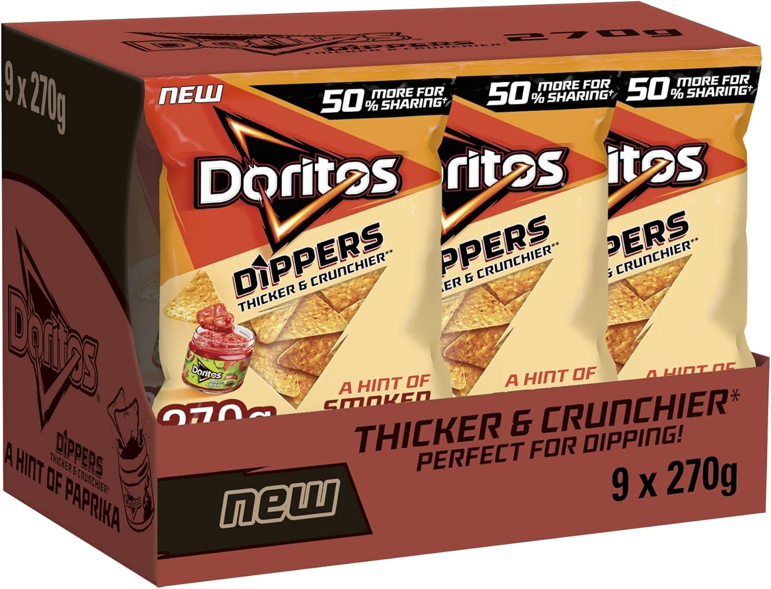 Doritos Dippers Hint of Paprika 270g Amazon.co.uk Grocery