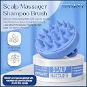 Scalp Massager Shampoo Brush, Eco-Friendly Wheat Straw Body With Soft Silicon Bristles, Hair Scalp Scrubber, Scalp Exfoliator | Dandruff Removal, Prevents Hair Loss For Men, Women (Jb-35) gallery image