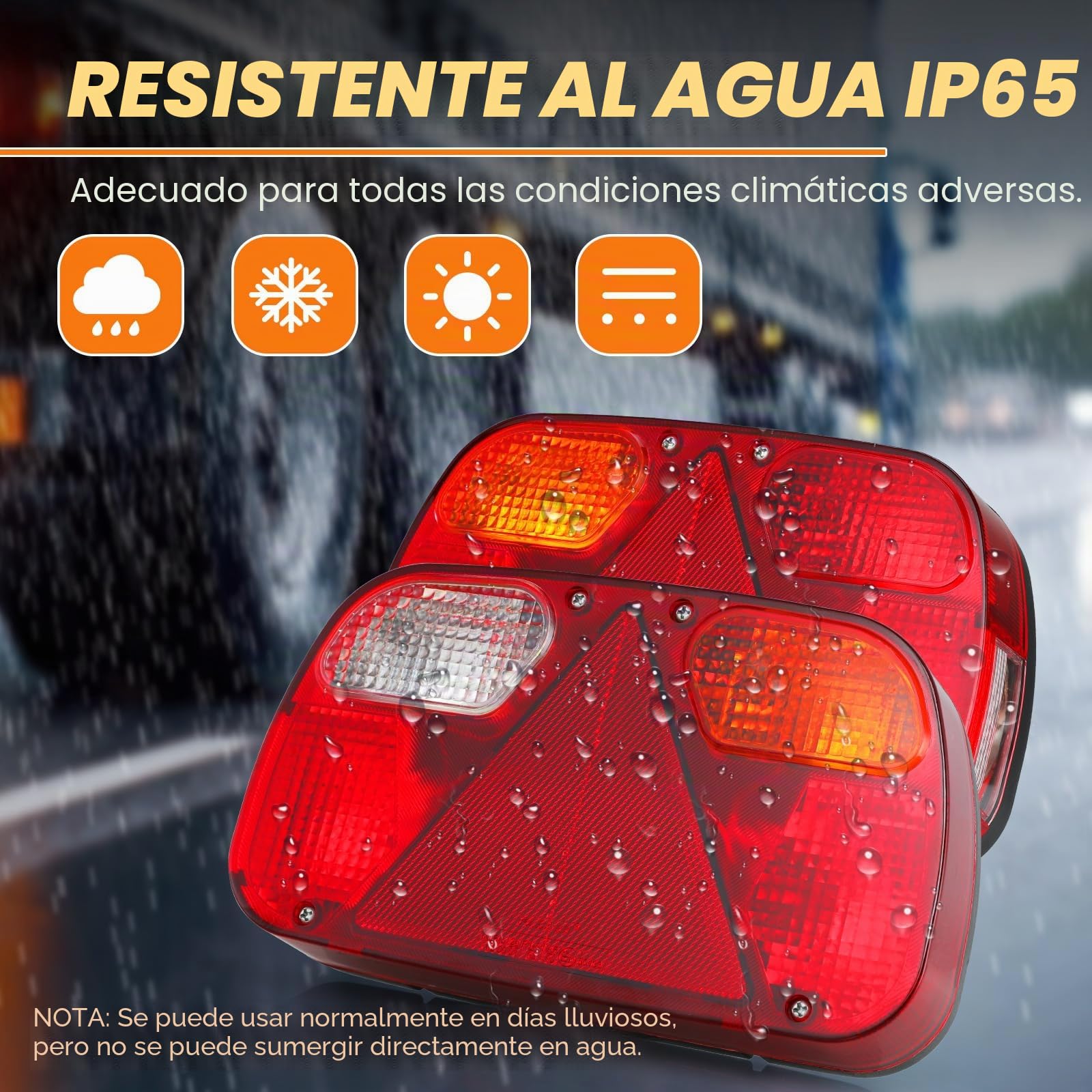 TLGREEN Juego de luces traseras para remolque iluminación de 13 pines 12V | luces traseras 7 funciones juego de 2 cables de 5,5 m, homologación E para coches camiones barcos caravanas y furgonetas