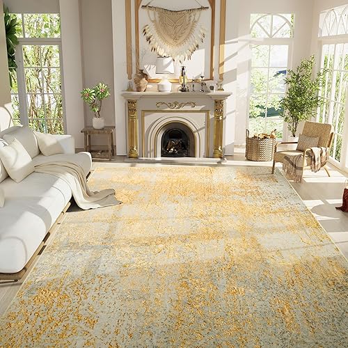 Miniatura 42 de Ompaa Tapete largo abstracto, antideslizante, lavable, suave con respaldo de goma para pasillos, cocina, dormitorio, baño, entrada, gris, 2 x 6 pies