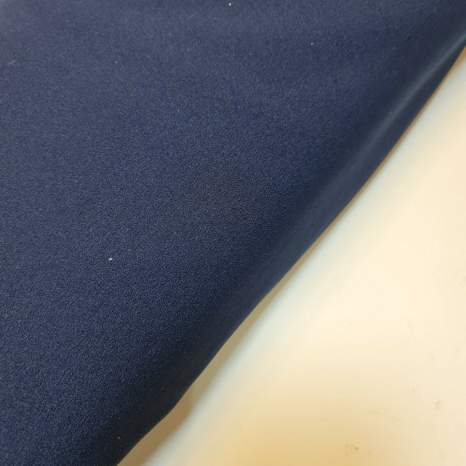 Plain & Printed Scuba Crepe Jersey Stretch Spandex Fabric โ Dressmaking Material for Casual & Formal Wear | 58" (150cm) Wide | Sold Per Meter (Pre-Cut Lengths) (Navy) โ image 1