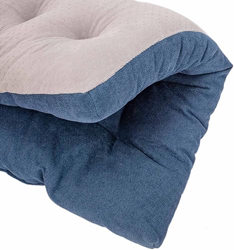 Miniatura 5 de Cama para perros y gatos pequeños y medianos, camas lavables grandes para mascotas para jaula (36 pulgadas de largo x 23 pulgadas de ancho, azul)