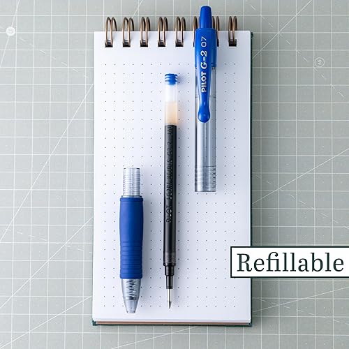 Miniatura 10 de PILOT G2 - Bolígrafos de tinta de gel de primera calidad recargable y retráctiles punta fino tintas de colores surtidos Estuche de 8 paquetes 31128