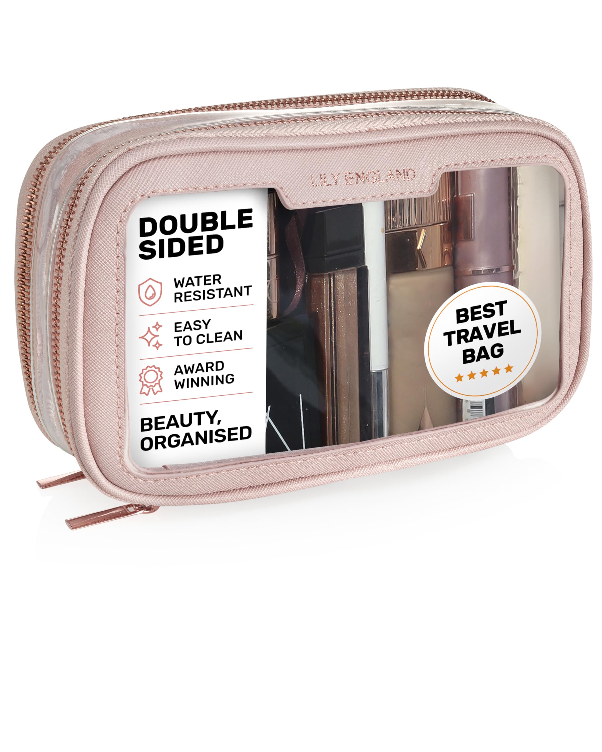 Sponsored Ad – Lily England Cross Body Bag Women - Multiple Pockets - Adjustable Wide Strap and Chain - Black Handbag Crossbody - Over the Shoulder Bag