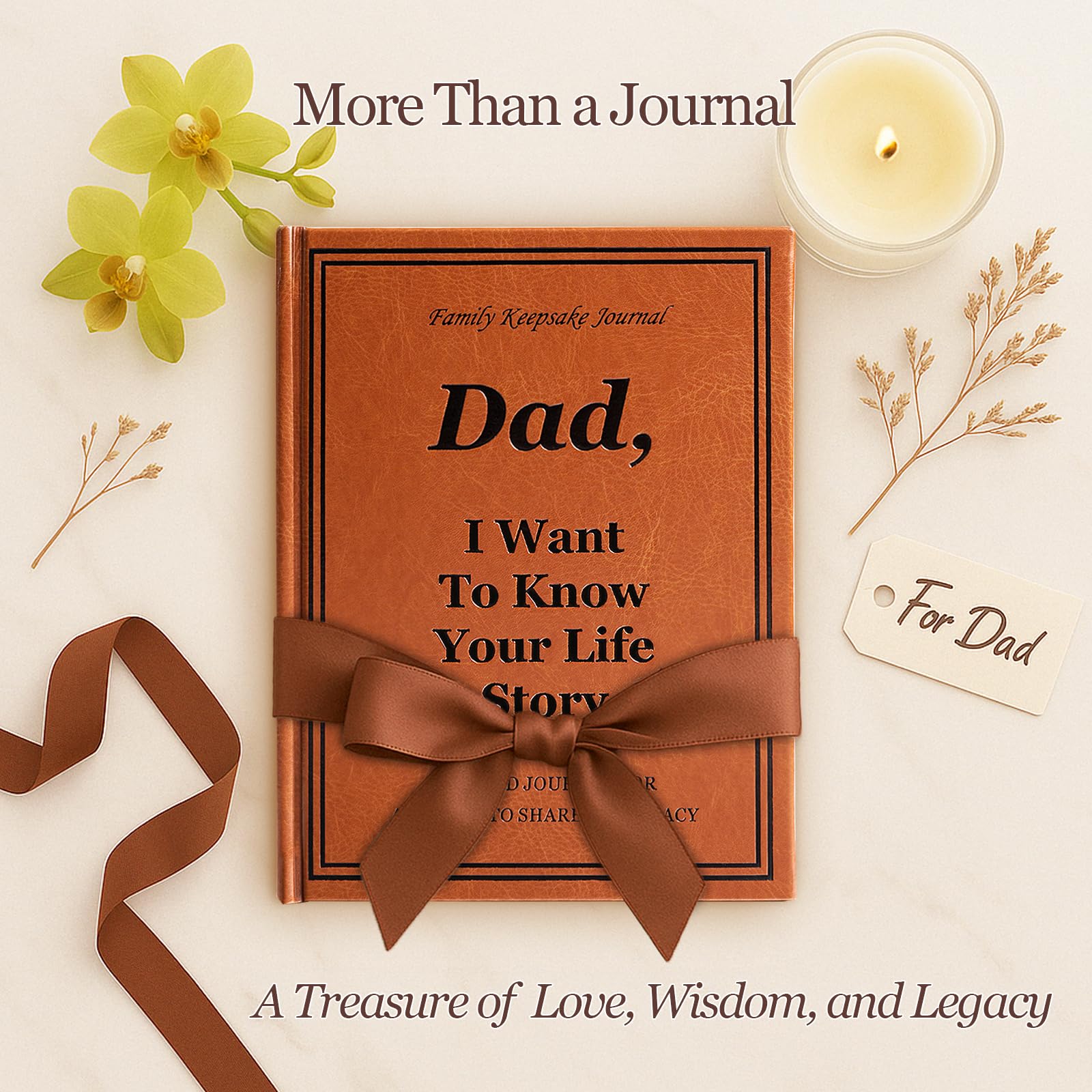 Dad I Want to Know Your Life Story Journal, Leder-Hardcover-Buch mit 250+ Fragen für Vater, um seine Reise und Erinnerungen zu teilen, Geschenke für Vater, Geburtstag, Vatertag, Weihnachten