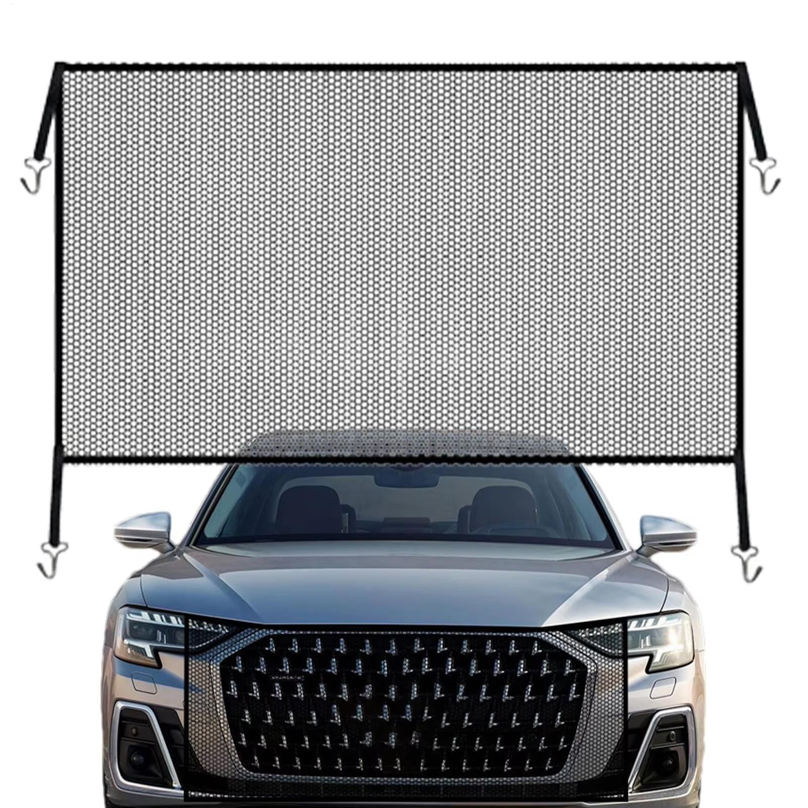 Onemaji Normal Front Grille Mesh For Audi Rs Q8 Rsq8 (4M) 2020-2025, Radiator Protective Net Mesh Bumper Insect Screen Durable Grille Cover Effective Protection Guard
