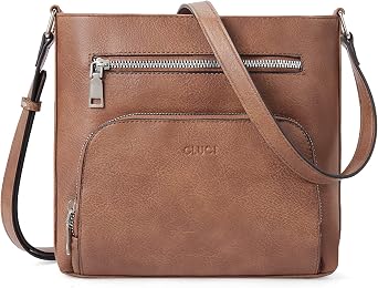CLUCI Small Crossbody Purse for Women Compact Vegan Leather Purse with Multi Pockets Shoulder Handbags for Travel