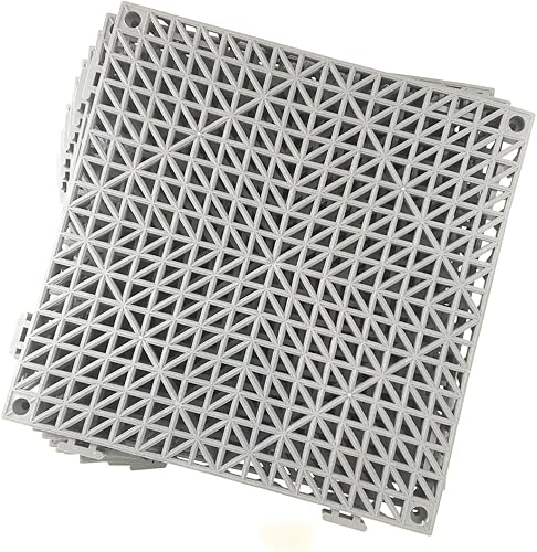 Juego de 2 azulejos entrelazadas de 115in2 cada uno antideslizante para zonas húmedas como alberca ducha taquilla baño terraza patio garaje barco