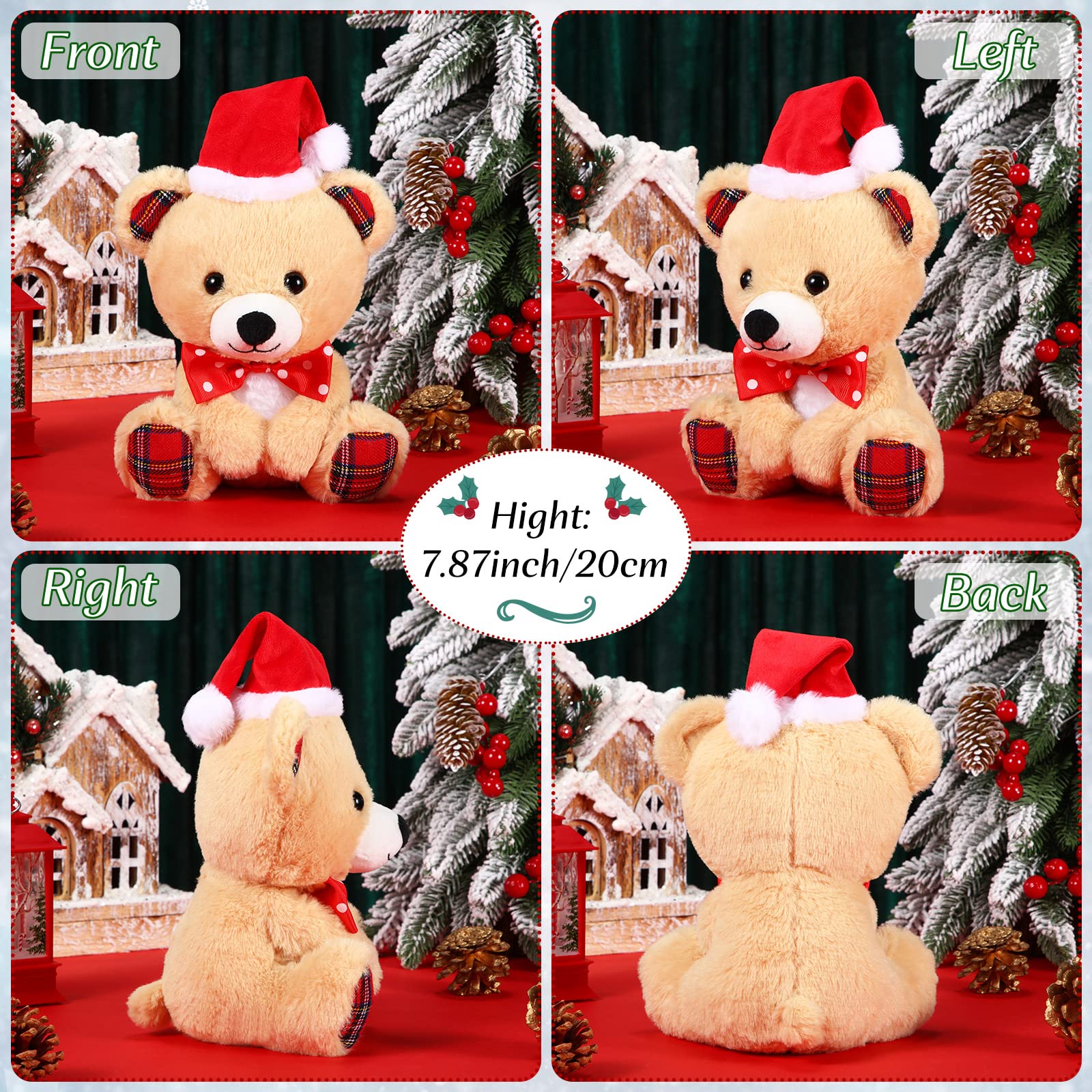 Amazon.com: Threan 8 Inch Christmas Stuffed Animal Christmas Plush 