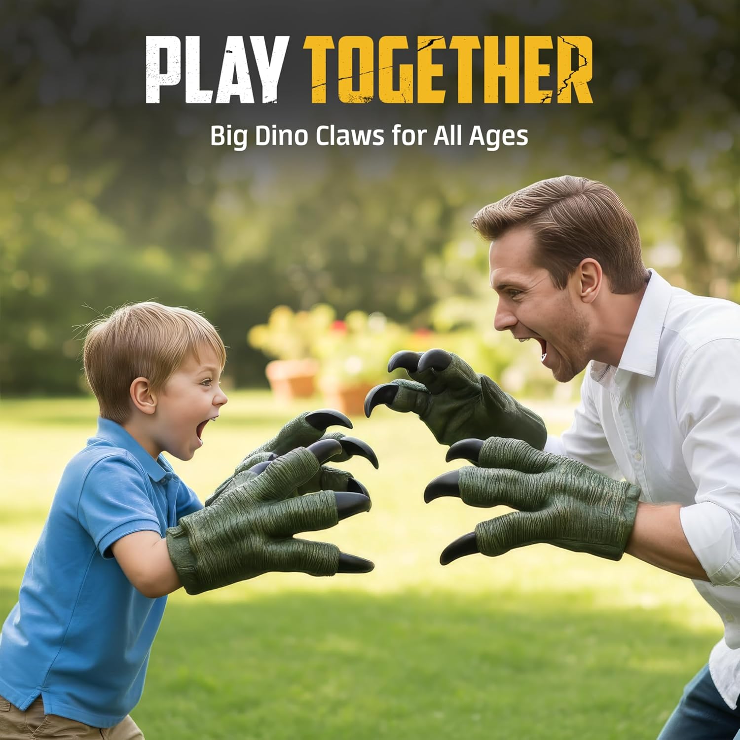 Liberty Imports 2 Pack: Dinosaur Claws Toys Oversized Dino Velociraptor Rubber Realistic Jurassic Claws for Kids Cosplay Roleplay Costume Accessories