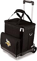 Vista 7 de Picnic TIME NFL Unisex-Adult NFL Cellar 6-Bottle Wine Carrier & Cooler Tote with Trolley