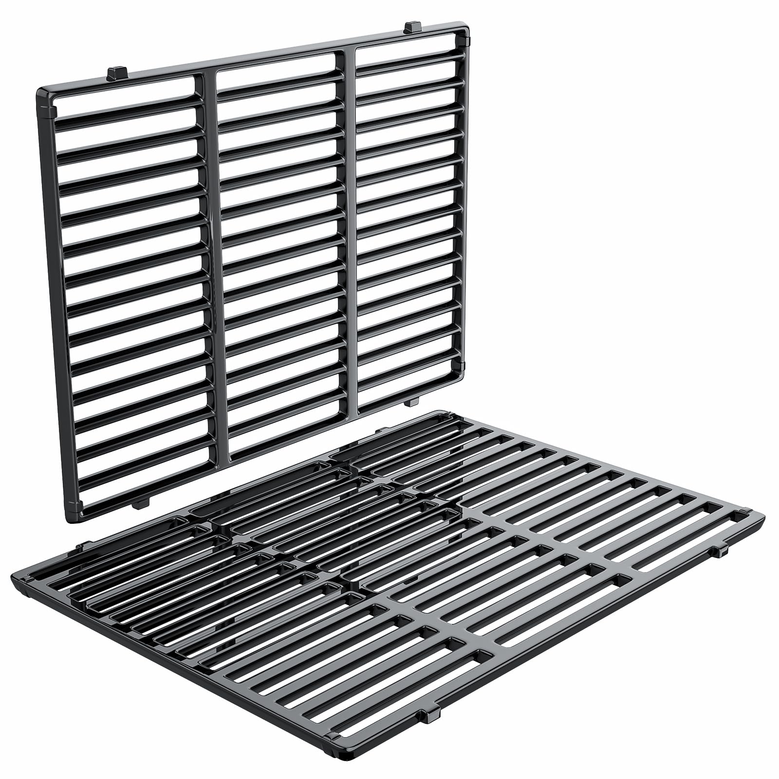 Hisencn 18.75'' Cooking Grates for Weber Genesis II 300 Series, Genesis II E-310 E-315 E-325 E-335 S-310, Porcelain-Enameled Cast Iron Grates for Weber Genesis 2 Grill Parts, Parts for Weber 66095