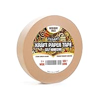 Vista 1 de Cinta de papel kraft K49 Cinta de embalaje autoadhesiva de marco marrón con resistencia a la oxidación para enmarcar, enmascarar, sellar y embalaje